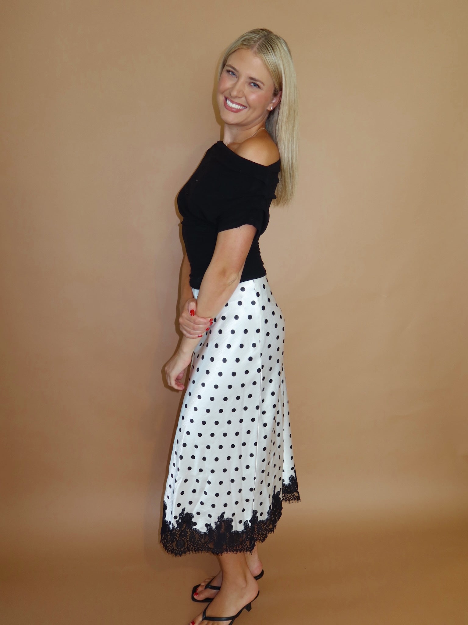 Stephanie Draped One Shoulder Top