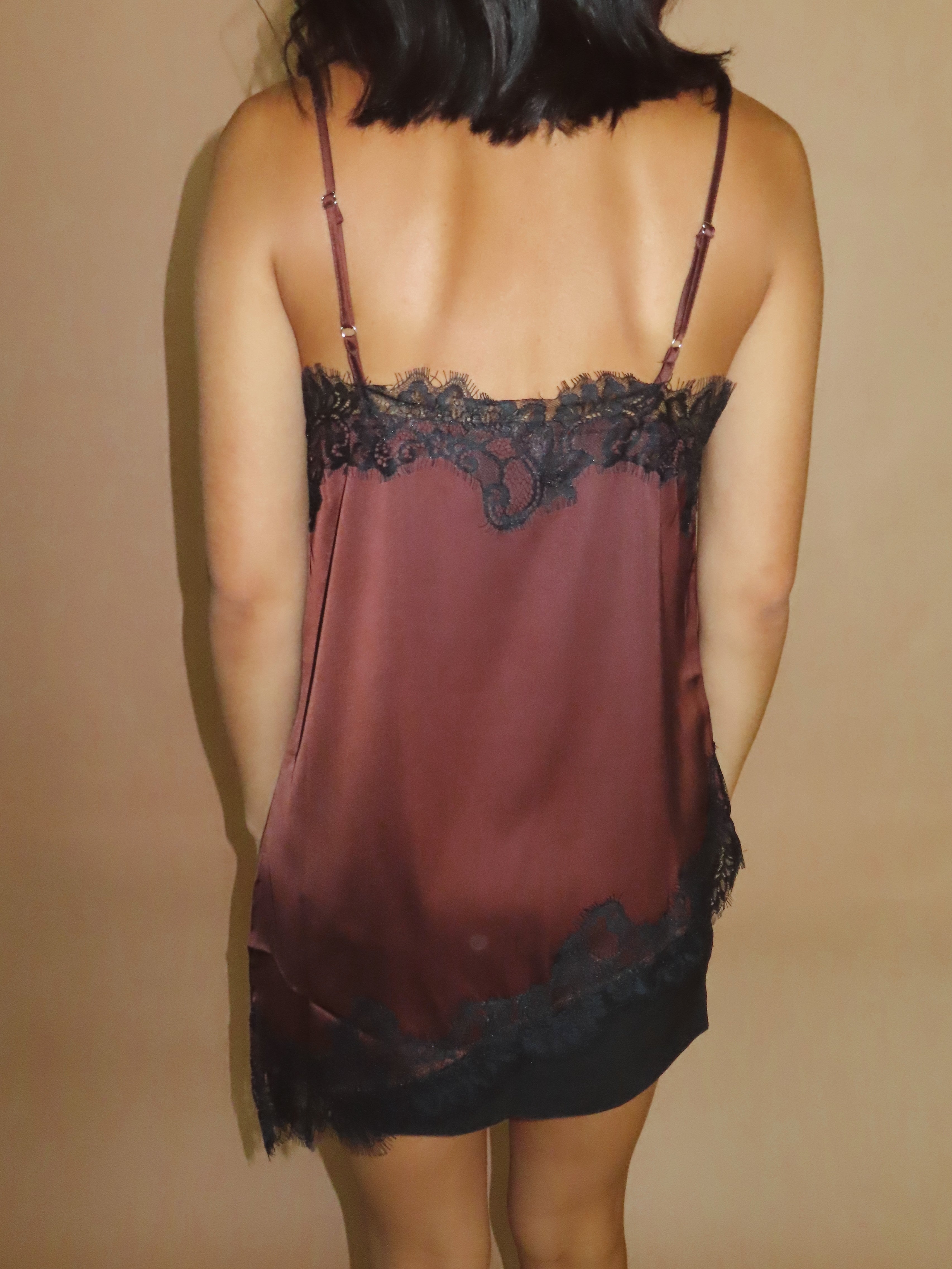 Baylee Satin Lace Trim Camisole