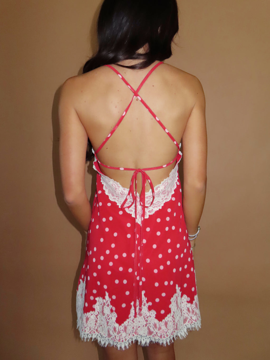 Ash Polka Dot Lace Mini Dress