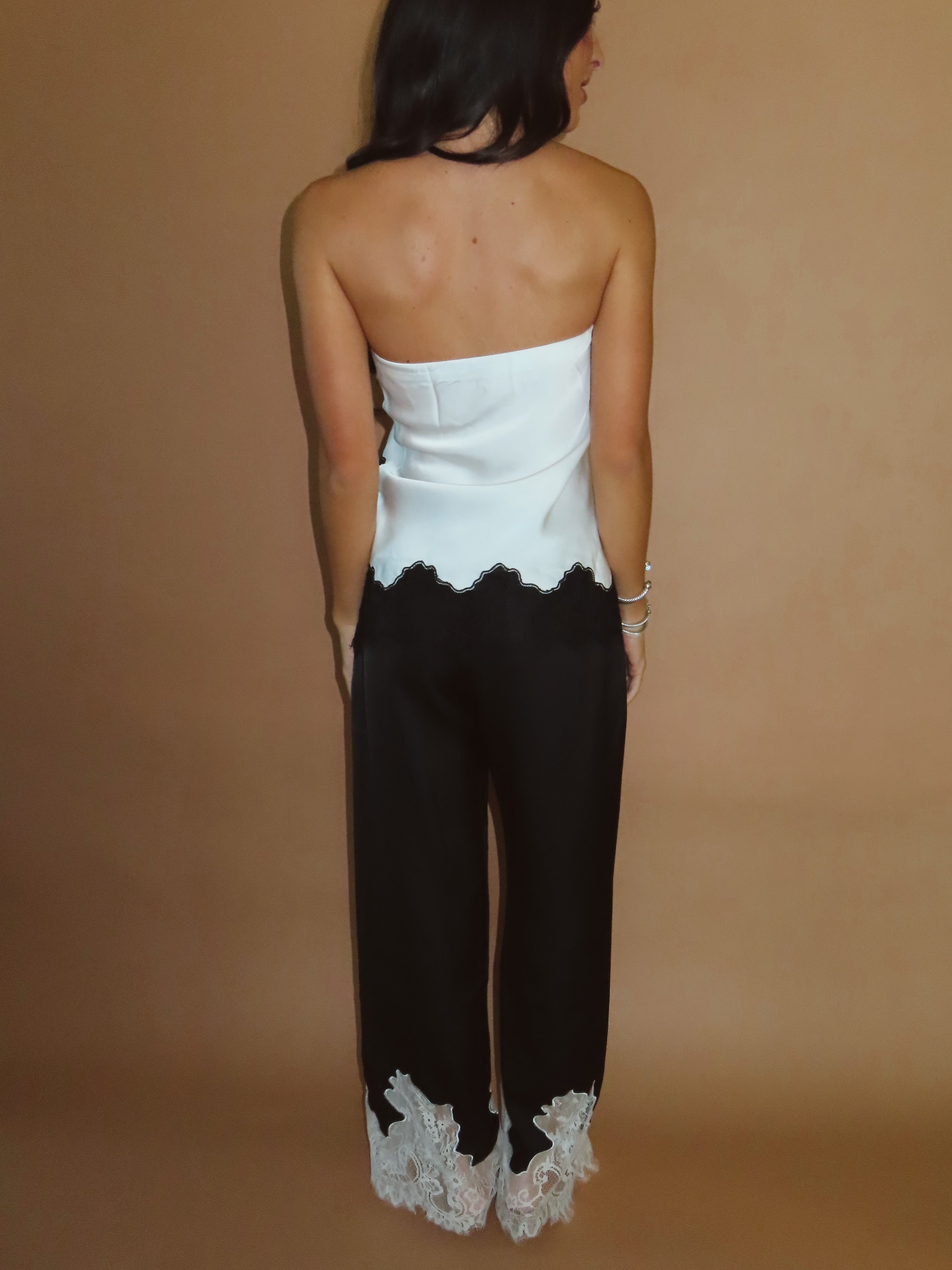 Priya Satin Lace Trim Camisole